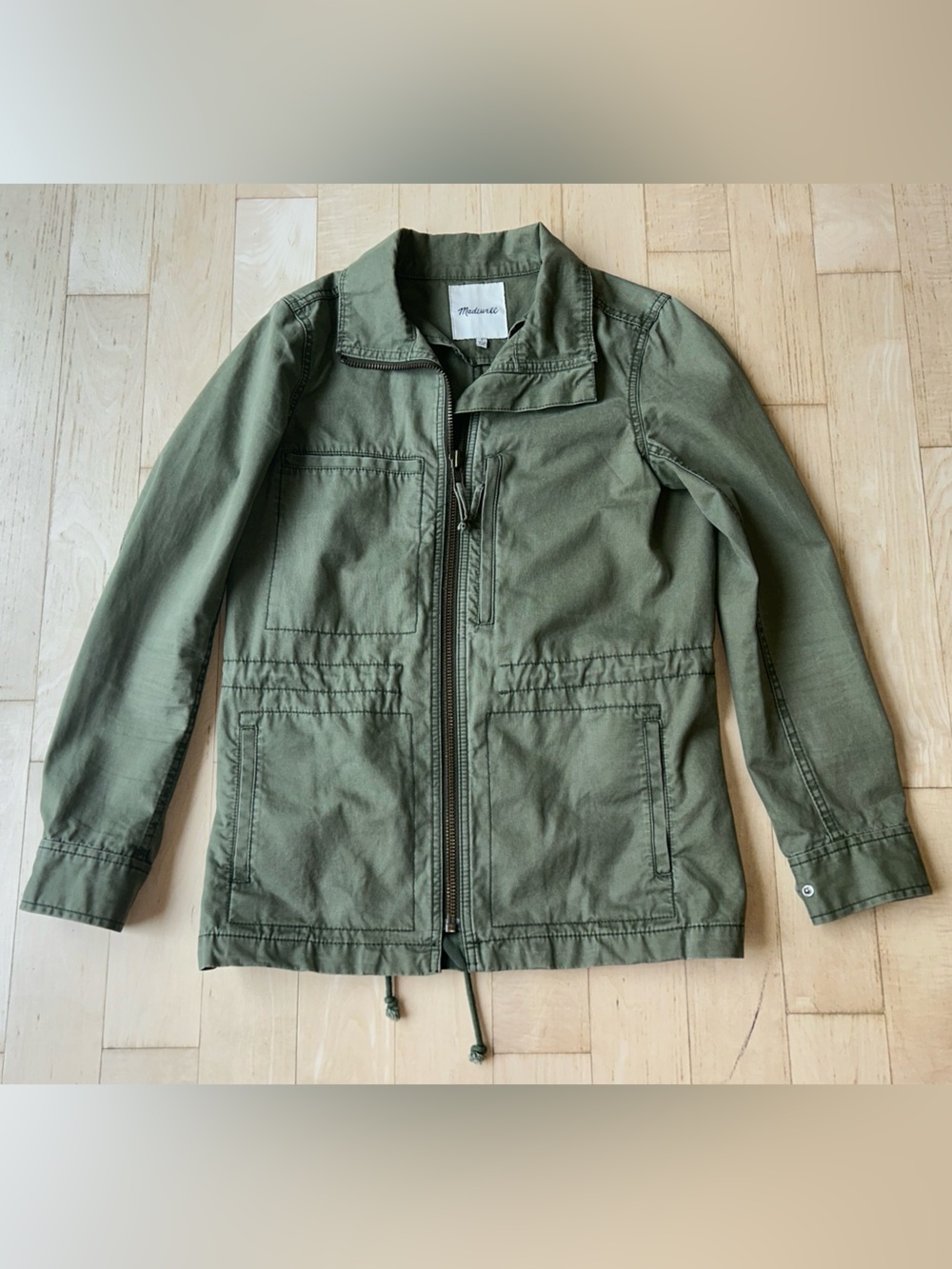 Madewell Women’s Fleet Utility Cotton Jacket in Desert Olive Size Small - Picture 6 of 16